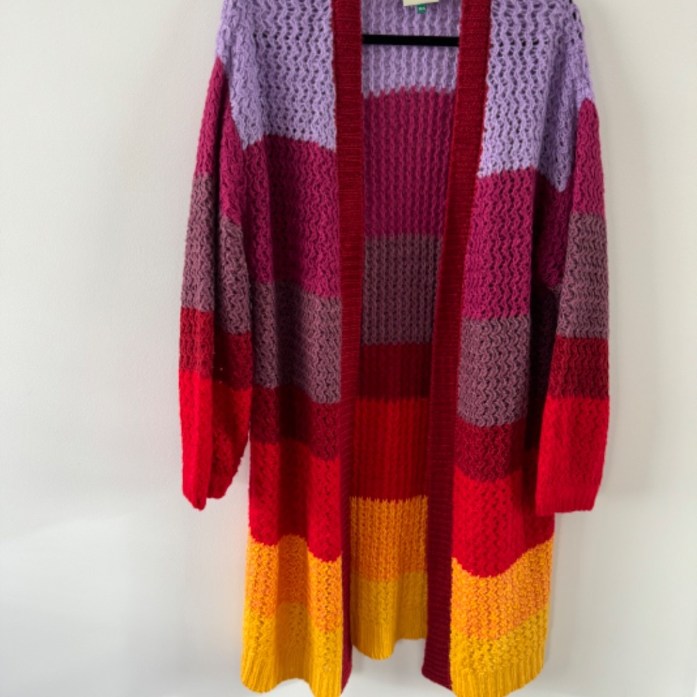 FARM Rio Multicolor Long Cardigan - Picture 3 of 7